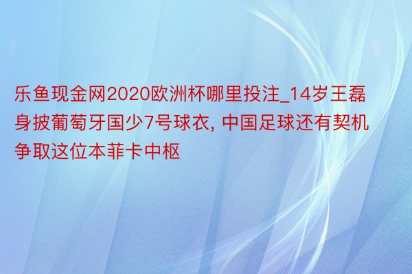 乐鱼现金网2020欧洲杯哪里投注_14岁王磊身披葡萄牙国少7号球衣, 中国足球还有契机争取这位本菲卡中枢